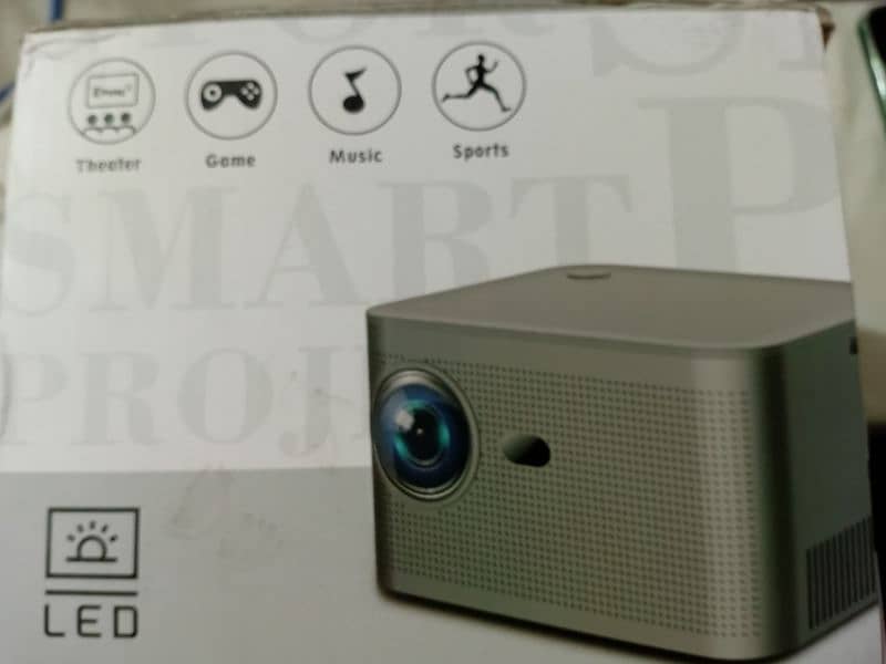 4K Android LED Projector With 100 inch Screen 4