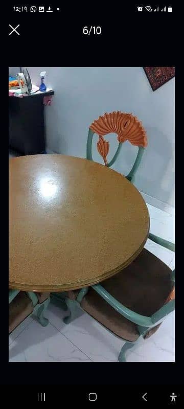 deco paint dinning table marble coated polish on table 1