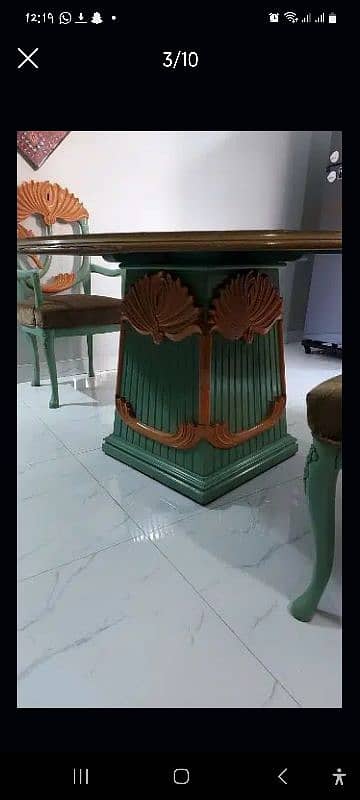 deco paint dinning table marble coated polish on table 3