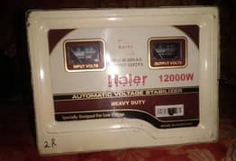 Haier stabilizer 12000 watts pure copper