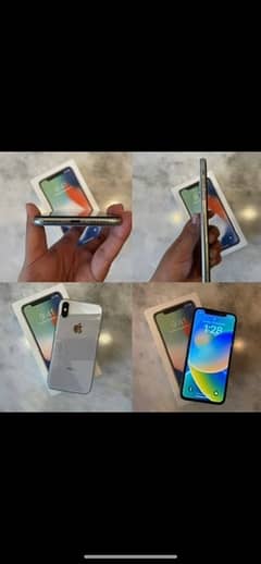 Iphone X 64gb PTA approved white with box