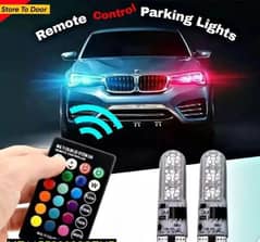 SMDs LED car parking light bulbs pair Remote control