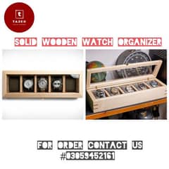 Wooden watch organizer