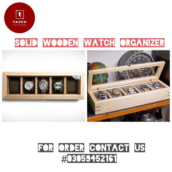 Wooden watch organizer 0