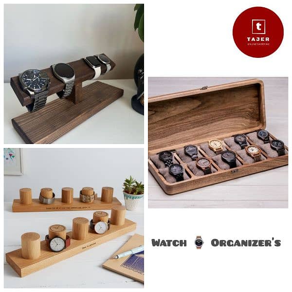 Wooden watch organizer 1