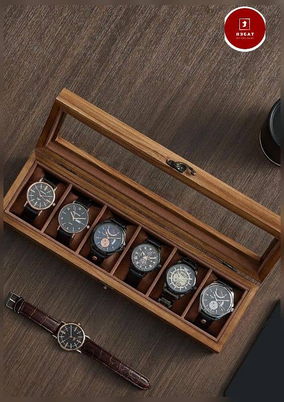 Wooden watch organizer 3