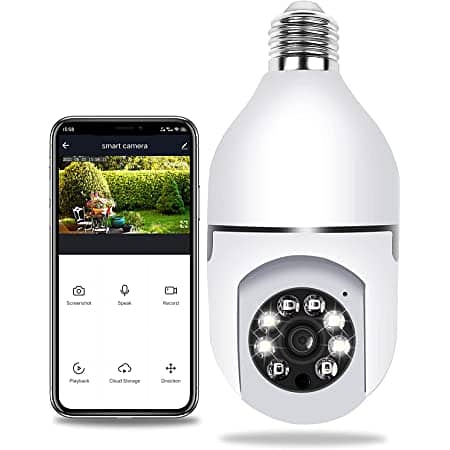 Wifi Smart Ptz Bulb CCTV Camera For Security 0