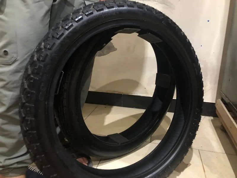 Honda 150f Genuine Cordial tyres with tubes 2