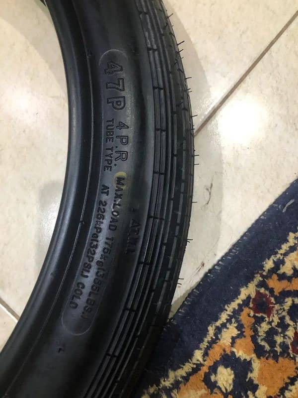 Honda 150f Genuine Cordial tyres with tubes 3