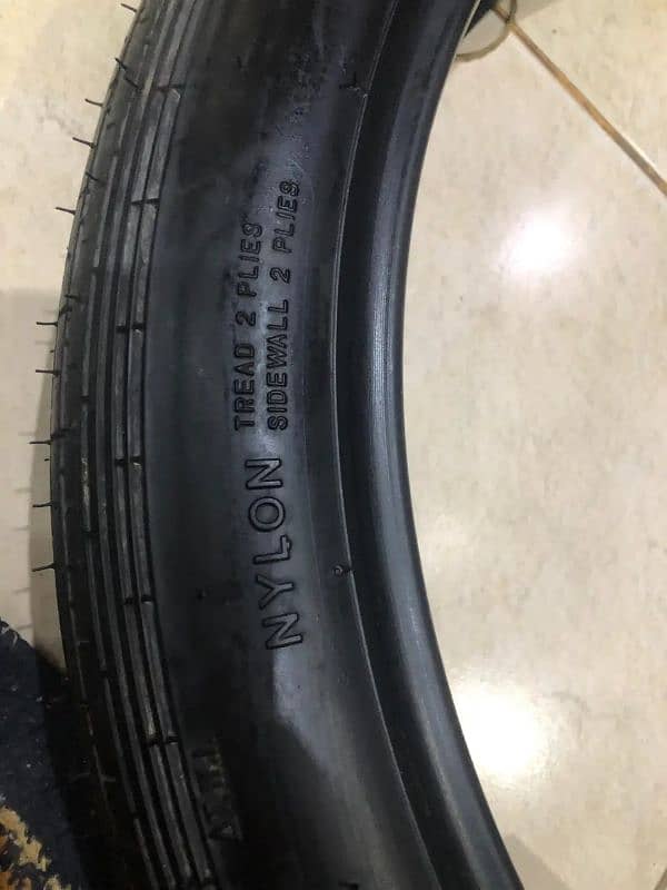 Honda 150f Genuine Cordial tyres with tubes 4