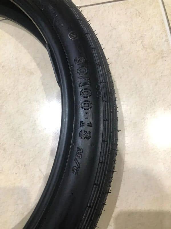 Honda 150f Genuine Cordial tyres with tubes 5