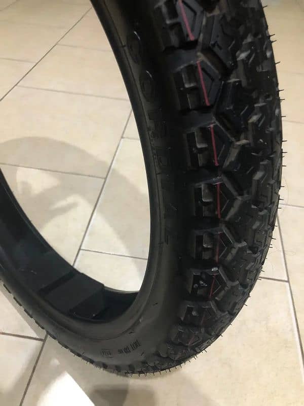 Honda 150f Genuine Cordial tyres with tubes 8