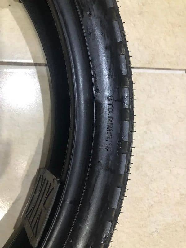 Honda 150f Genuine Cordial tyres with tubes 10