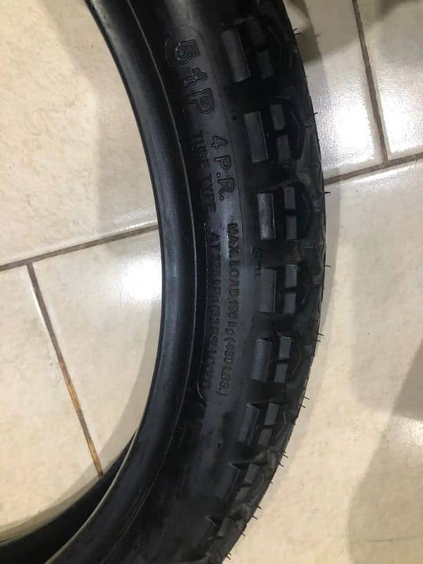 Honda 150f Genuine Cordial tyres with tubes 12