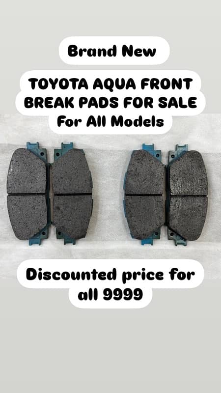 TOYOTA AQUA BREAK PADS 0