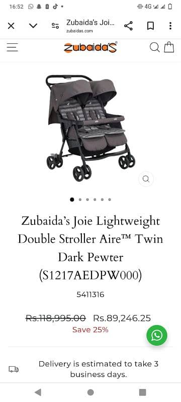 joie twin stroller 5