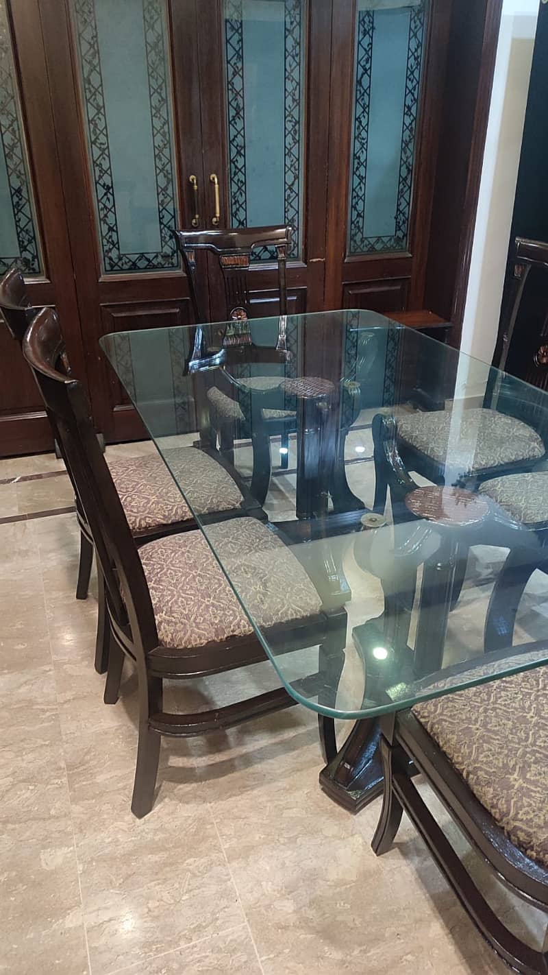 Elegant Dining Table with  6 Chairs 1