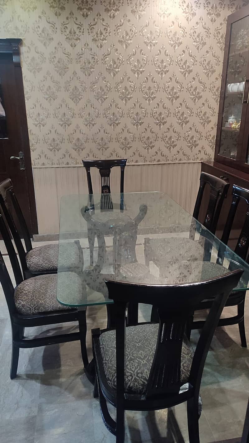 Elegant Dining Table with  6 Chairs 8