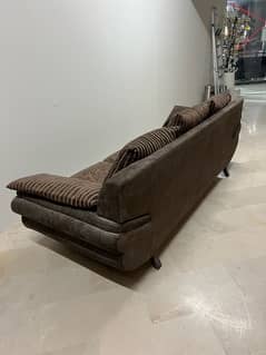 Wooden 3 seater sofa