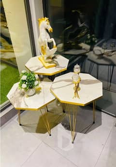 Home decor tables set of 3 pieses