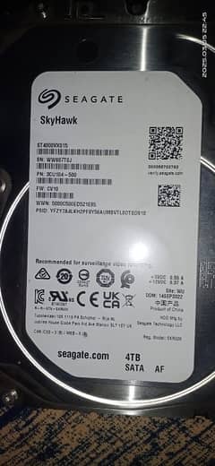 Urgent Sale Seagate 4TB & 2TB Surveillance used Hard Drive for sale.