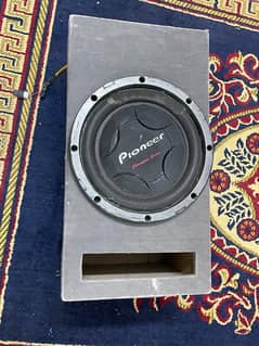 pioneer woofer and rockmars amplifier