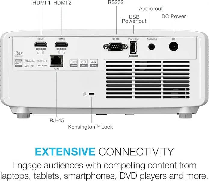 Optoma UHZ35 4K Laser Projector for Home Theater & Gaming 3500 lumens 3