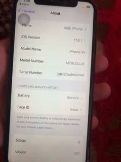 iPhone xs non pta 64gb battery service.