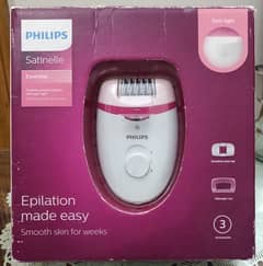 Philips Body Hair Epilator BRE225 (Complete box and accessories)