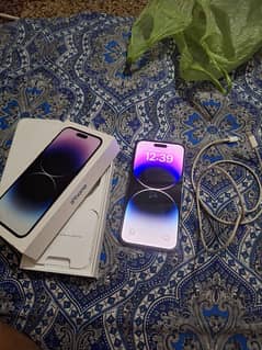 iphone 14 Pro max deep purple 256gb Hk PTA approved dual sim