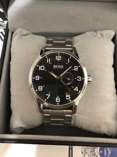 HUGO BOSS-BRAND NEW WATCH-SIDE DATE FUNCTION-RADO-OMEGA-ROLEX-SEIKO