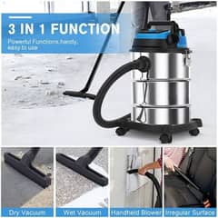 2 in 1 High Power Wet & Dry Vacuum Cleaner - 1200 Watts Strong Suction