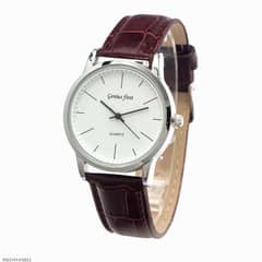 quartz premium leather watch for mens