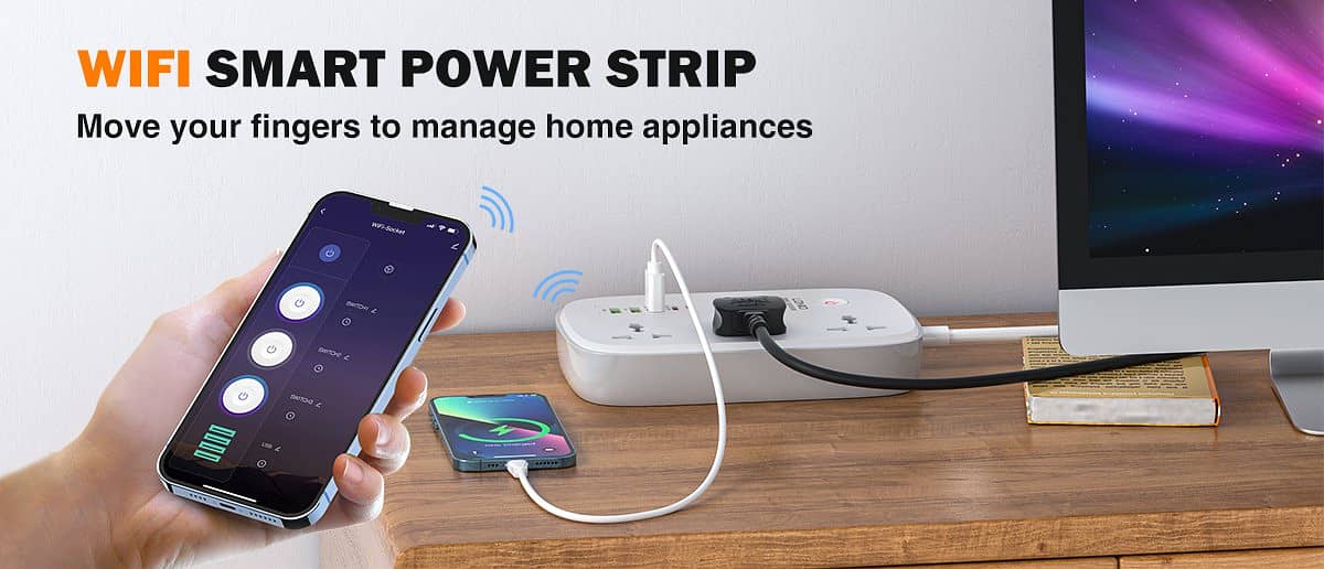 100% Original LDNIO SCW3451 WIFI Smart Universal Power Strip 3 Outlet 0