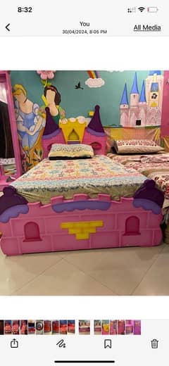 girls bed full set