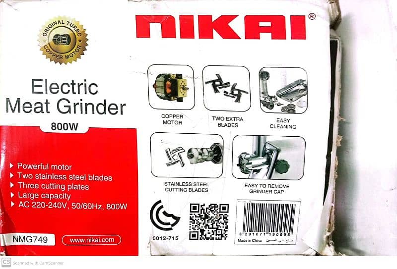 Nikai Electric meat grinder brand new 3