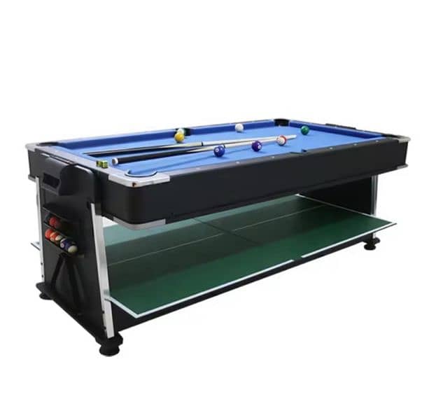 4 IN 1 TABLE TENNIS TABLE AIR HOCKEY POOL BILLIARD TABLE DINING TABLE 5
