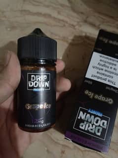 Vape flavour Drip down 12mg grape 60 ml bottle