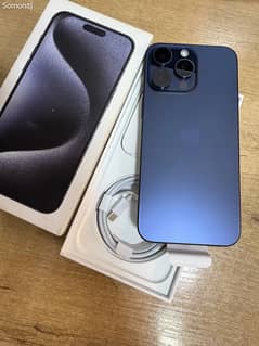 iPhone 15 pro max 256gb jv bettry halt/99 complete box blue colour