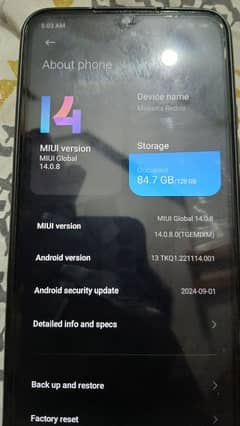 Redmi 10c with box charger good phone