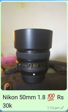 Nikon Lens 50mm 1.8