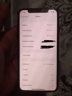 Iphone X 256GB non pta (factory unlocked)