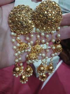 Royal kundan Jhumka Chandbali Earings