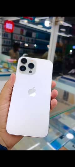 iphone 13pro max 128gb  factory unlock white clr