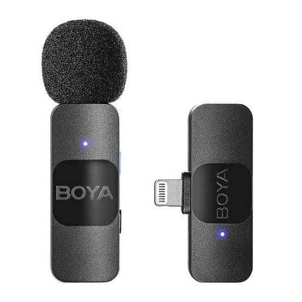 Boya BY V1 Wireless Collar Microphone For iPhone 1