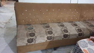 wooden jhoola 5 seater sofa