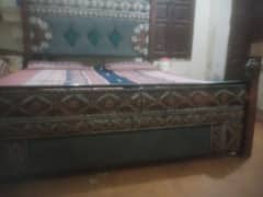 This is 2nd hand bed made of iron