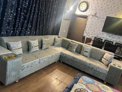 Designer 7,seater lshape sofa set excellent condition