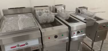 New Fryer, Hot plate, Stove, Sink, Table, Hood, ducting,  Restaurant