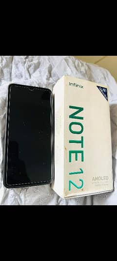 Infinix note 12 sale 6  128 with box and charger